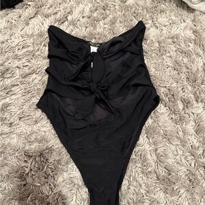 Stylish Black Kids One Piece Swimsuit